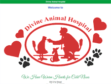 Tablet Screenshot of divineanimalhospital.com